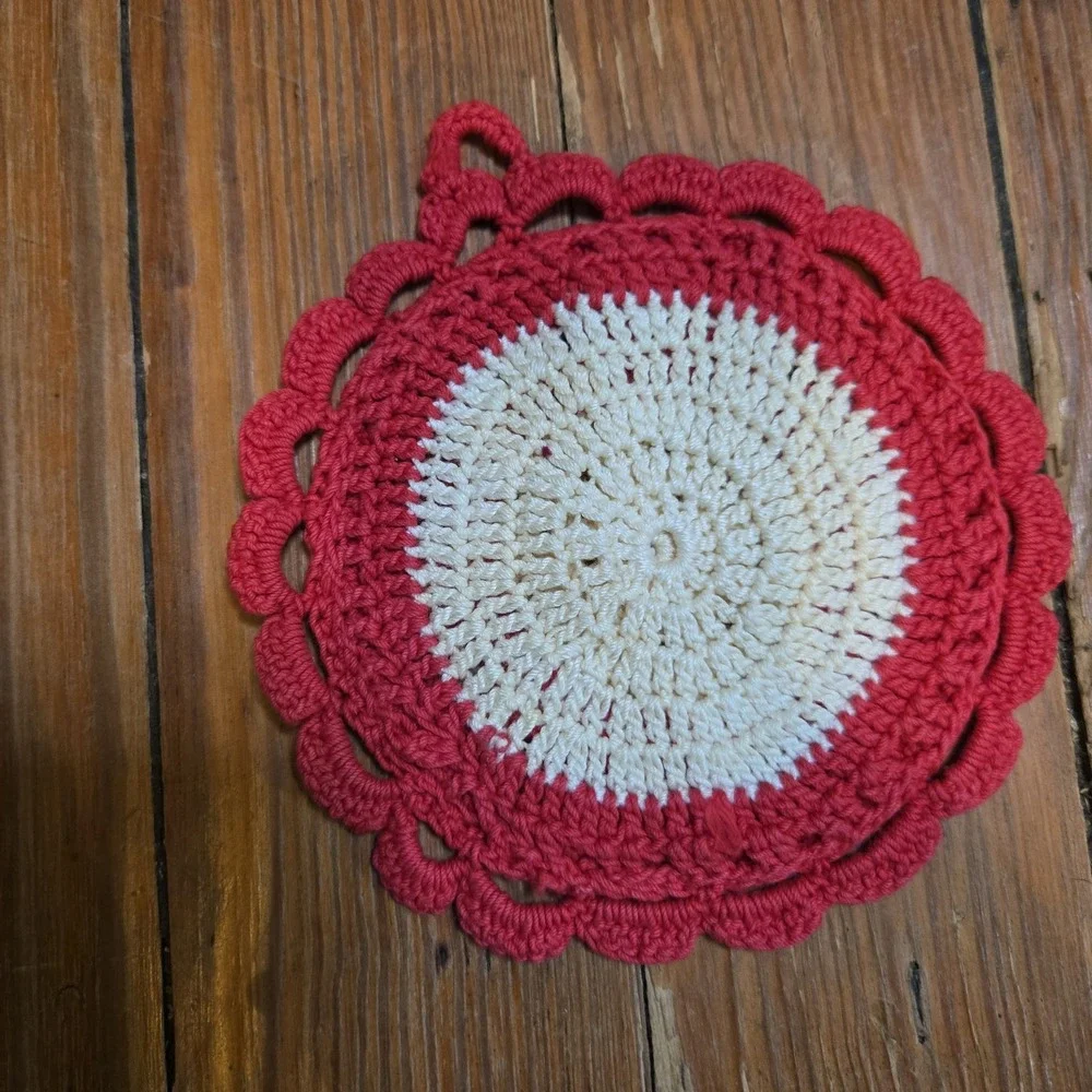 Handmade vintage crocheted